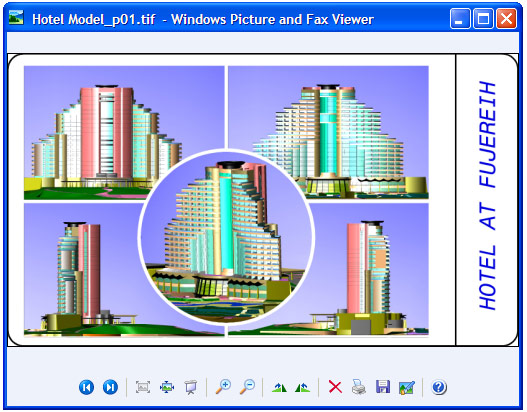 Converted document in Windows Picture and Fax Viewer.